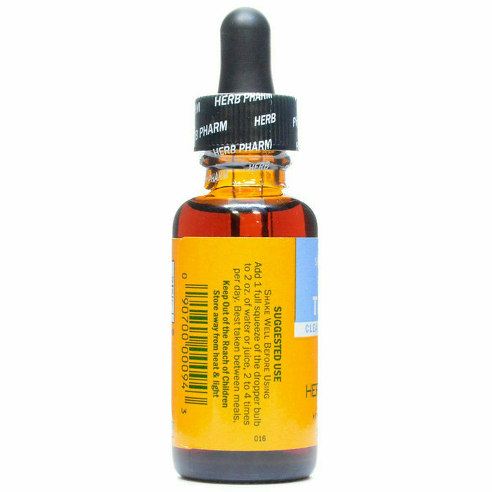 Herb Pharm Milk Thistle 1 fl oz suggested use label