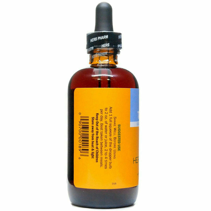 Herb Pharm Milk Thistle 4 fl oz suggested use label