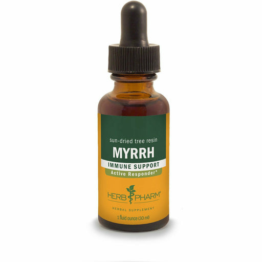 Herb Pharm Myrrh, 1 fl oz, front of dropper bottle