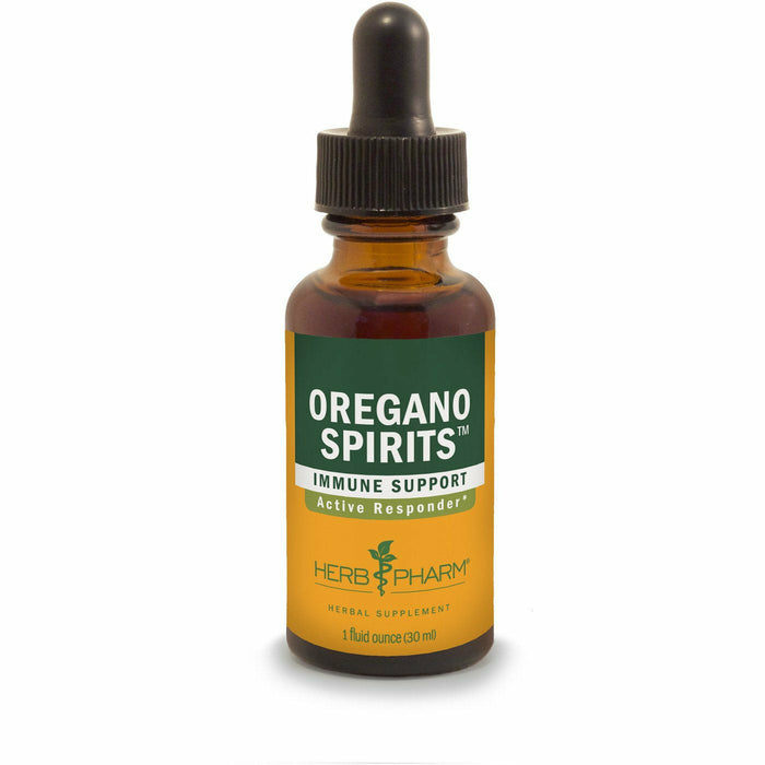 Herb Pharm Oregano Spirits, 1 fl oz, front of dropper bottle
