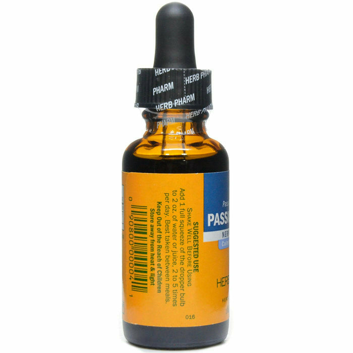 Herb Pharm Passionflower 1 fl oz suggested use label