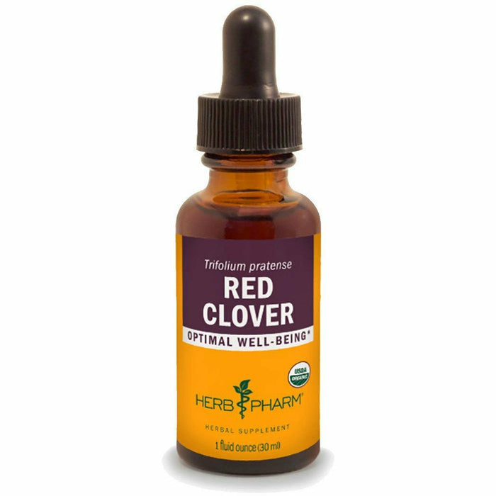 Herb Pharm Red Clover, 1 fl oz, front of dropper bottle