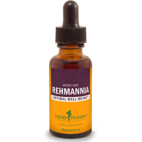 Herb Pharm Rehmannia, 1 fl oz, front of dropper bottle