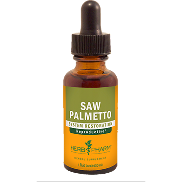 Herb Pharm Saw Palmetto, 1 fl oz, front of dropper bottle