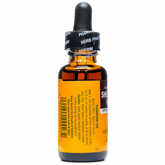 Herb Pharm Shepherd's Purse 1 fl oz suggested use label