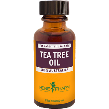 Herb Pharm Tea Tree Oil, 1 fl oz, front of dropper bottle