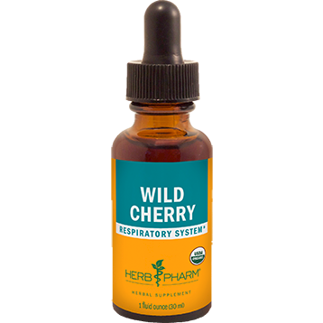 Herb Pharm Wild Cherry, 1 fl oz, front of dropper bottle