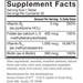 HumanN Active B-Complex 30 tablets supplement facts label, second view