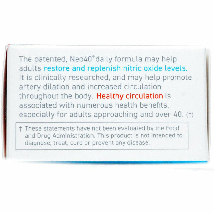 HumanN Neo40 30 tablets side label, second view