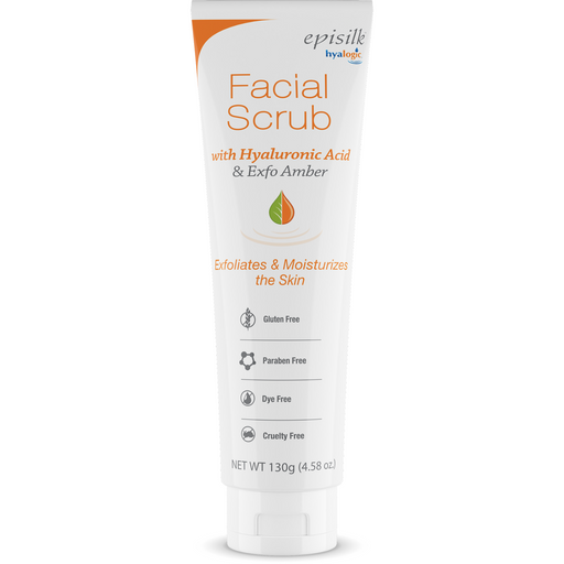Hyalogic Facial Scrub, 4.58 oz, front of tube