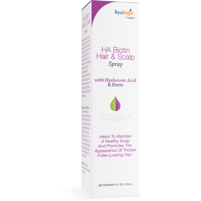 Hyalogic HA Biotin Hair & Scalp Spray, 4 fl oz, front of box