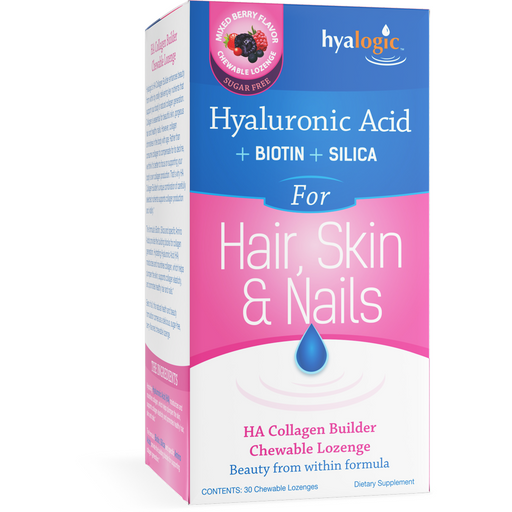 Hyalogic HA Collagen Builder, 30 chewable lozenges, front of box