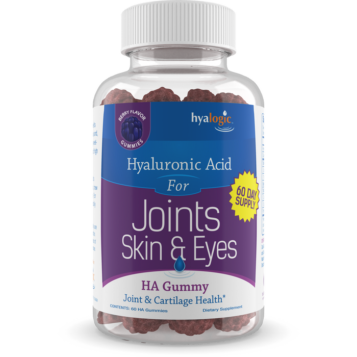 Hyalogic HA Gummy, 60 gummies, front of bottle