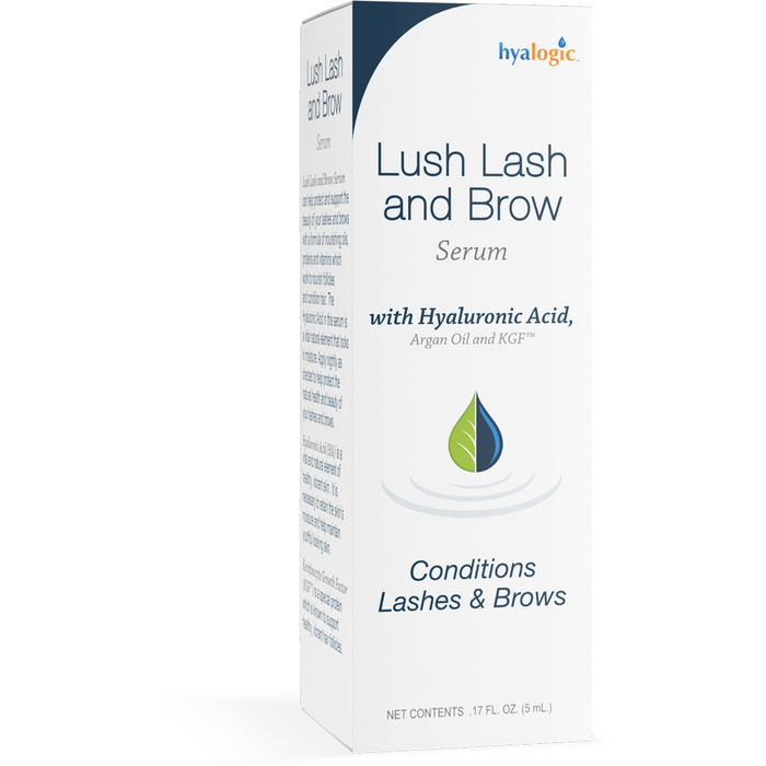 Hyalogic Lush Lash & Brow Serum, 0.17 fl oz, front of box