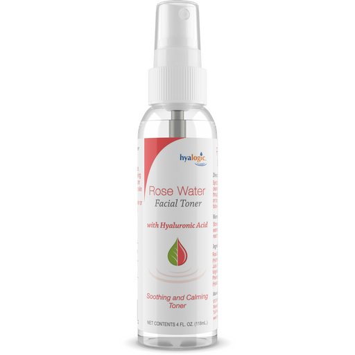 Hyalogic Rose Water Facial Toner, 4 fl oz, front of bottle