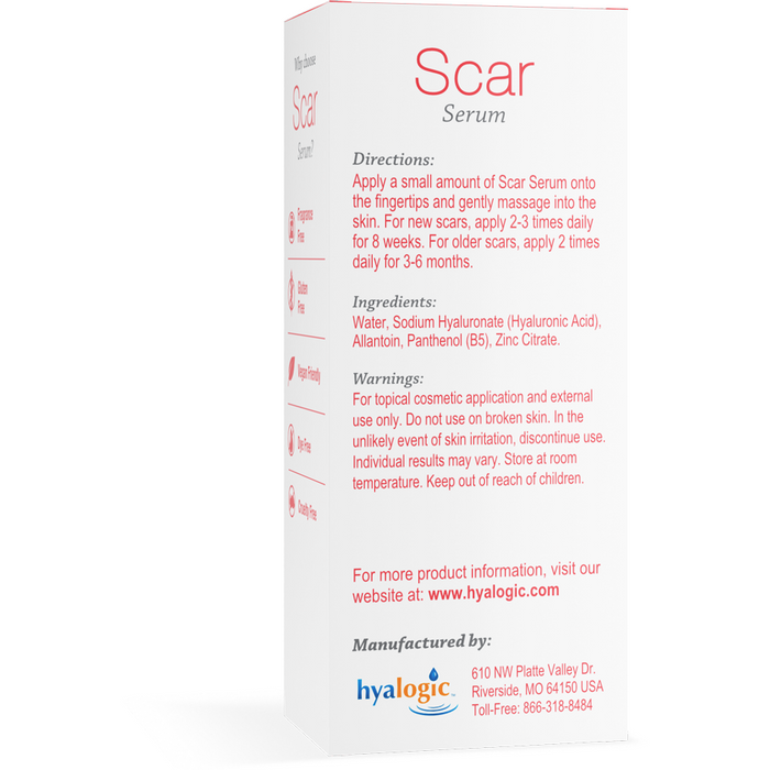 Hyalogic Scar Serum 0.47 fl oz box label