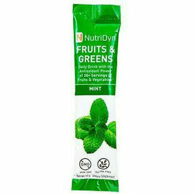 Nutri-Dyn, Fruits & Greens to go packet Mint