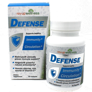 Immune Health Basics Rev-Up Wellness Defense, 30 capsules, front of box and bottle