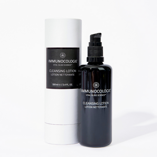 Immunocologie Cleansing Lotion, 3.4 fl oz, front of pump bottle and box