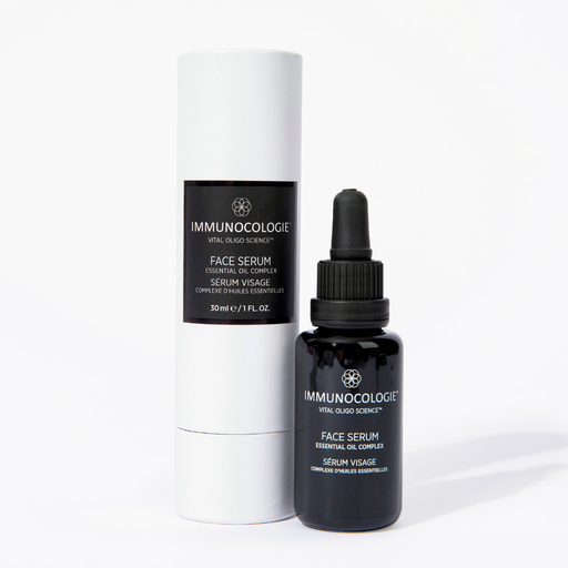 Immunocologie Face Serum Oil, 1 fl oz, front of dropper bottle and box