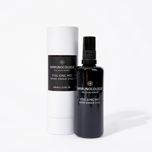 Immunocologie Vital Ionic Mist, 3.4 fl oz, front of spray bottle and box