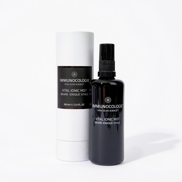 Immunocologie Vital Ionic Mist, 3.4 fl oz, front of spray bottle and box