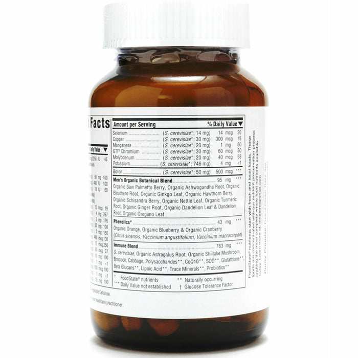 Innate Response Men Over 40 One Daily Iron Free 60 tablets supplement facts label