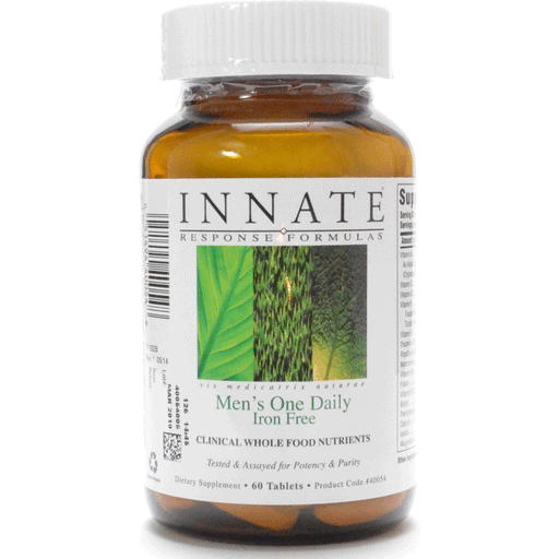 Innate Response Men's One Daily Iron Free, 60 tablets, front of bottle