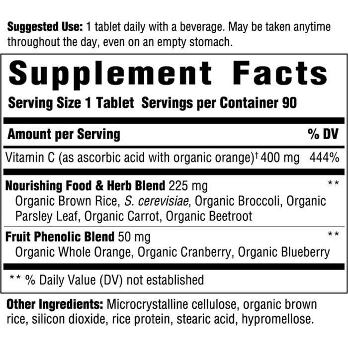 Vitamin C-400 by Innate Response, Supplement Facts label
