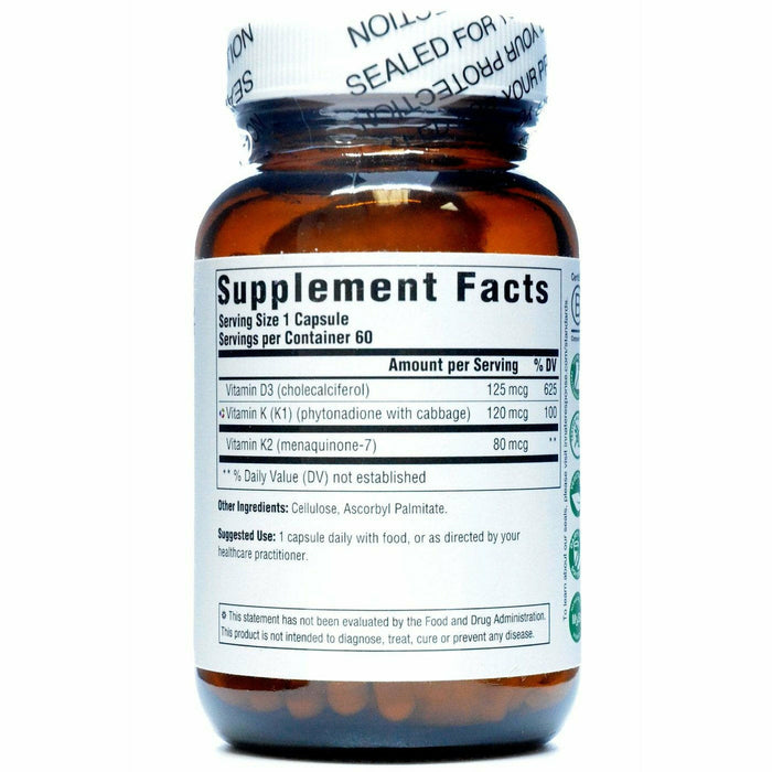 Vitamin D3 5,000 IU 60 capsules by Innate Response, product label