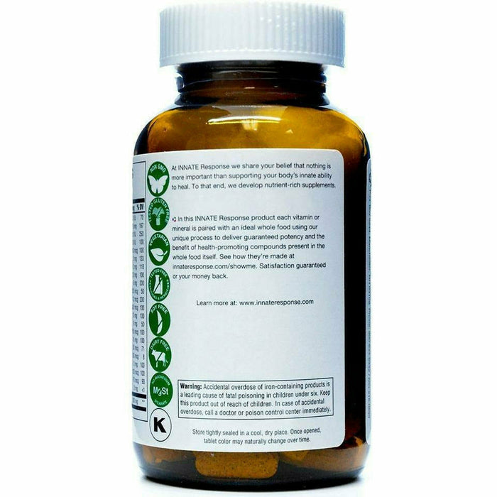 Women's 40+ Multivitamin 120 tablets by Innate Response, product label, view 2