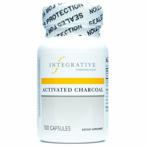 Integrative Therapeutics Activated Charcoal 560 mg, 100 capsules, front of bottle