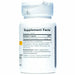 Integrative Therapeutics Alpha-Glycosyl Isoquercitrin 60 vegetarian capsules supplement facts label