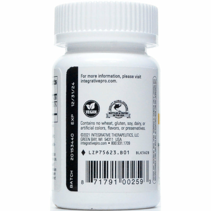 Integrative Therapeutics B12-Active Cherry 1000 mcg 30 chewable tablets suggested use label
