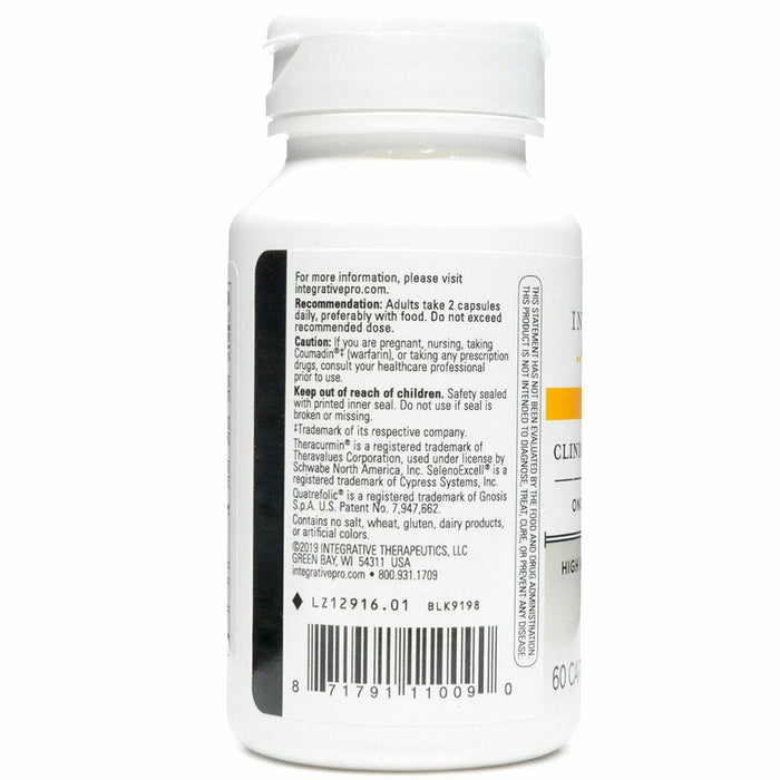 Integrative Therapeutics Clinical Nutrients HP 60 vegetarian capsules suggested use label