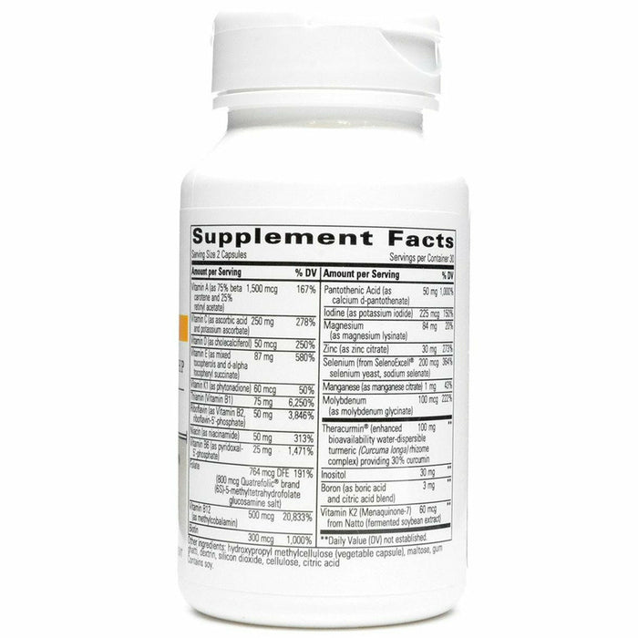 Integrative Therapeutics Clinical Nutrients HP 60 vegetarian capsules supplement facts label