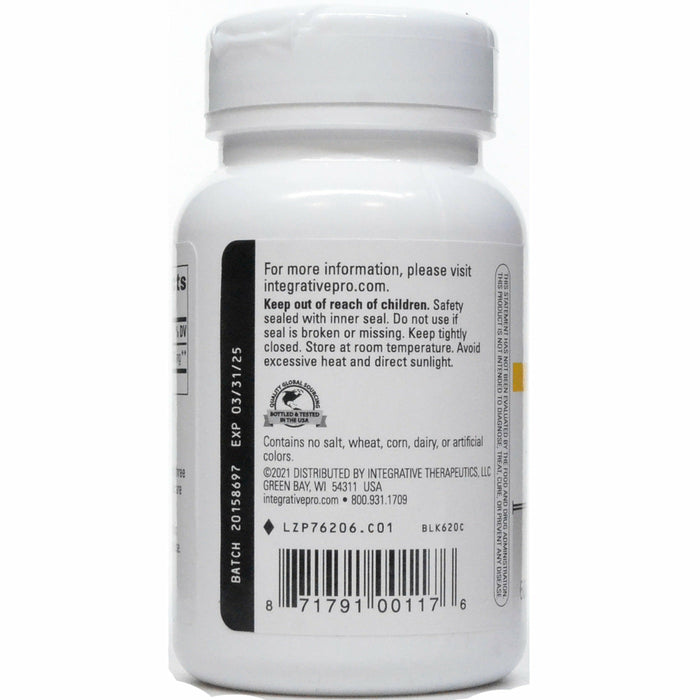 Integrative Therapeutics CoQ10 100 mg 60 softgels suggested use label