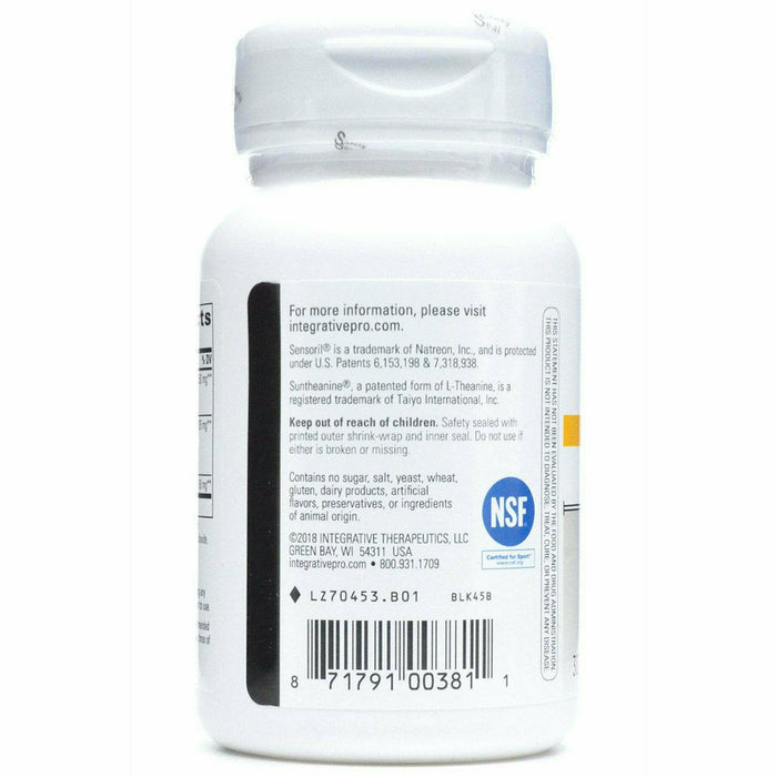Integrative Therapeutics Cortisol Manager 30 tablets suggested use label