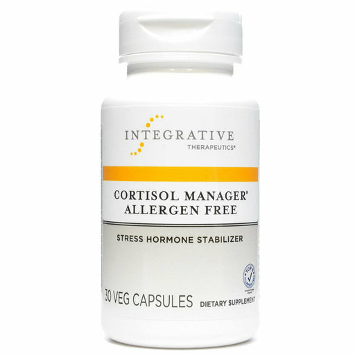 Integrative Therapeutics Cortisol Manager Allergen Free, 30 vegetarian capsules, front of bottle