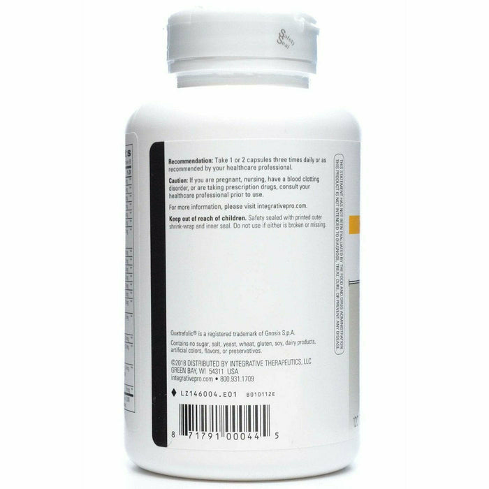 Integrative Therapeutics Detoxication Factors 120 capsules suggested use label