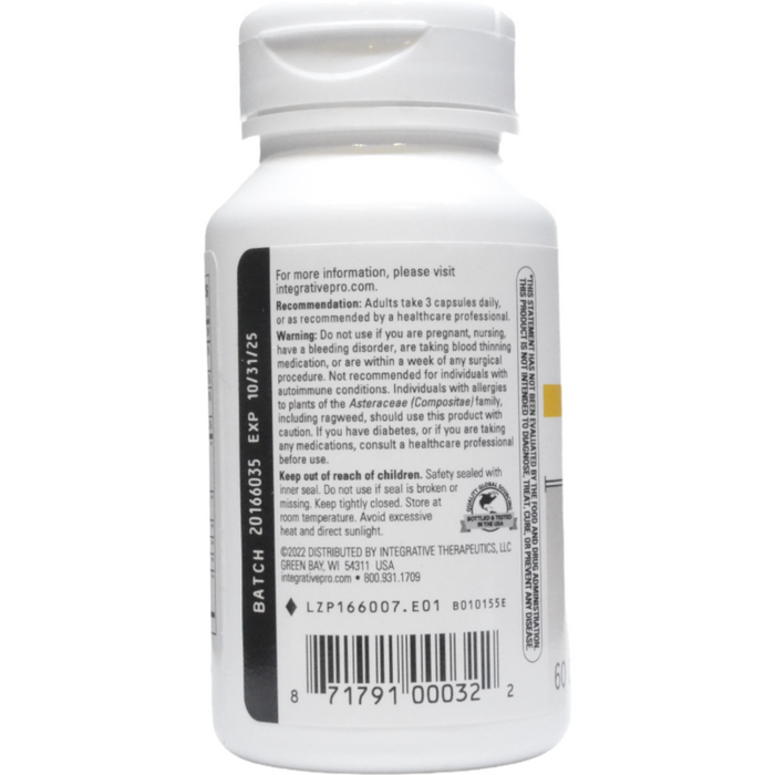 Integrative Therapeutics EHB 60 capsules suggested use label