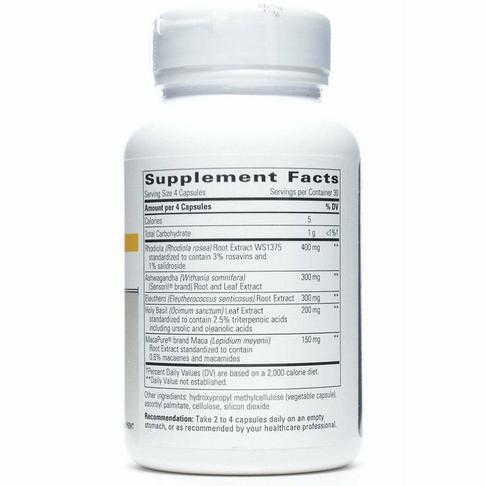 Integrative Therapeutics HPA Adapt 120 vegetarian capsules supplement facts label