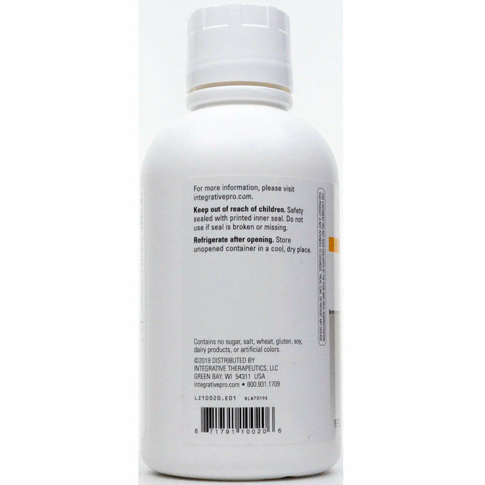 Integrative Therapeutics Liquid Calcium Magnesium Orange Vanilla 16 oz suggested use label
