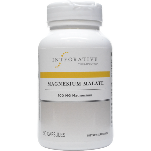 Integrative Therapeutics Magnesium Malate 100 mg, 90 vegetarian capsules, front of bottle