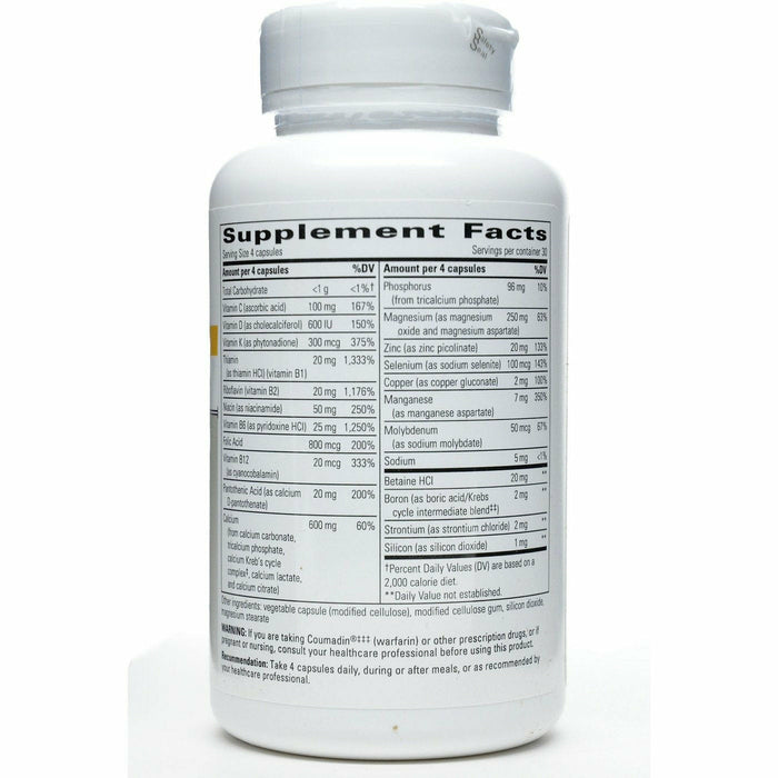 Integrative Therapeutics OsteoPrime Forte 120 capsules supplement facts label