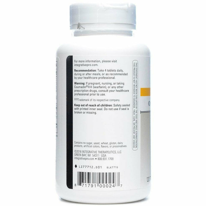 Integrative Therapeutics OsteoPrime Ultra 120 tablets suggested use label