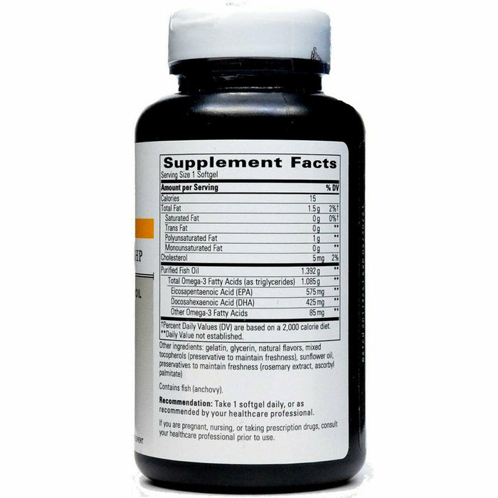 Integrative Therapeutics Pure Omega Ultra HP 90 softgels supplement facts label