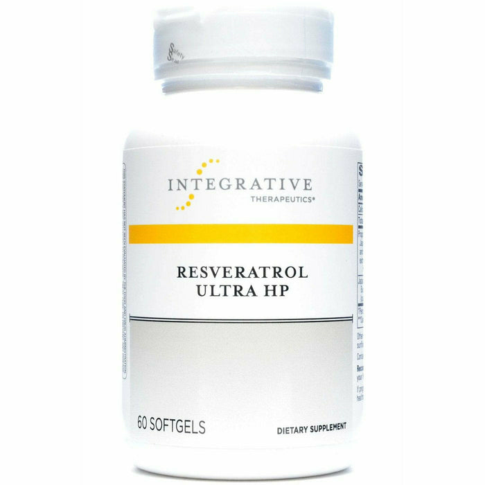 Integrative Therapeutics Resveratrol Ultra High Potency, 60 softgels, front of bottle