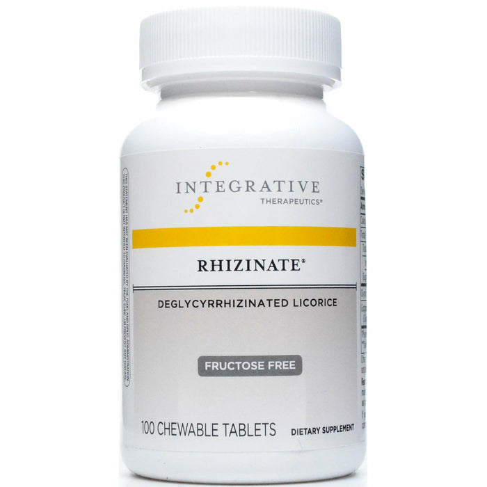 Integrative Therapeutics Rhizinate Sugarless, 100 chewable tablets, front of bottle