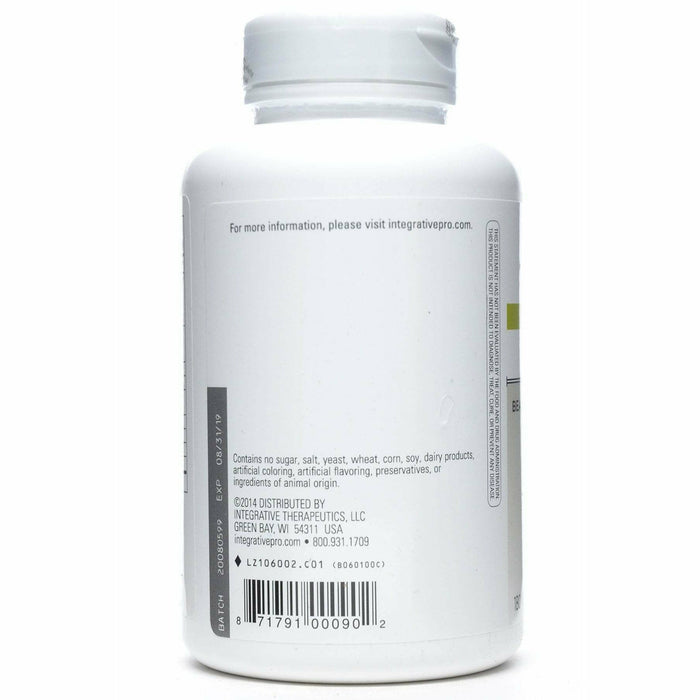 Integrative Therapeutics Similase BV 180 vegetarian capsules suggested use label